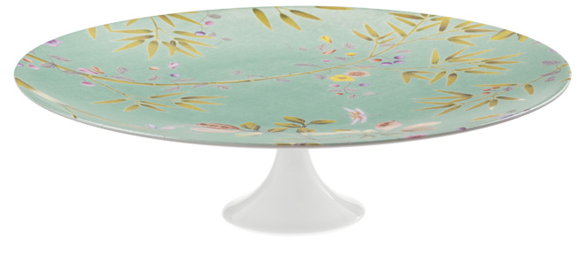 Petit four stand large turquoise background - Raynaud